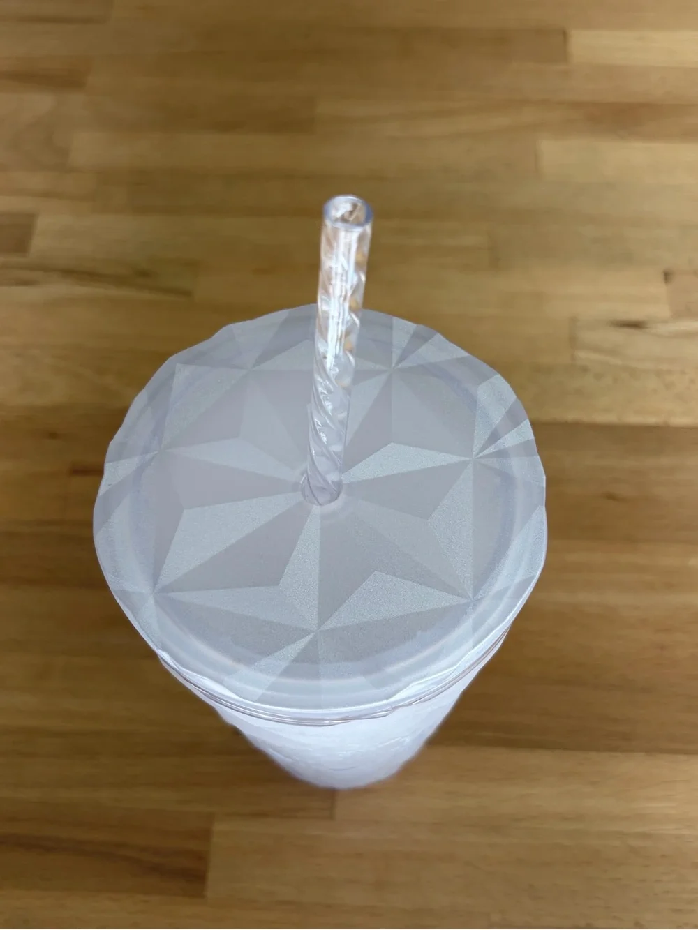 NWOT Starbucks White Prism Glow in the Dark Cold Cup Tumbler 16oz Grande